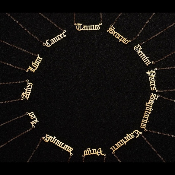 Zodiac Virgo 3 piece Goldtone Pendant necklaces - Picture 7 of 8